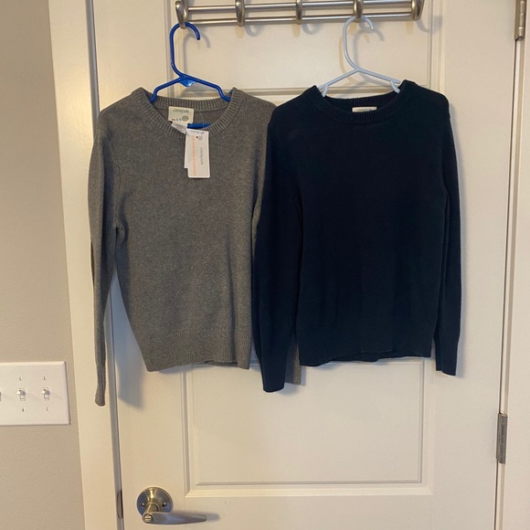 2 J. Crew Crewcuts Boys Sweaters w Elbow Patches - Picture 1 of 4